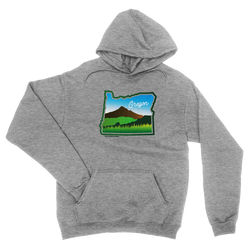 Beautiful Oregon Hoodie -Apparel in the Great Pacific Northwest