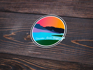 Columbia River Gorge Sticker -Apparel in the Great Pacific Northwest