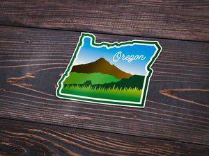 Beautiful Oregon Sticker -Apparel in the Great Pacific Northwest