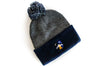 Midnight Campfires Pom Pom Knit Beanie -Apparel in the Great Pacific Northwest