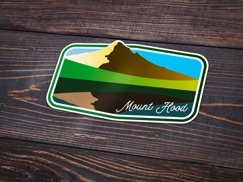 Mount Hood Sticker -Apparel in the Great Pacific Northwest