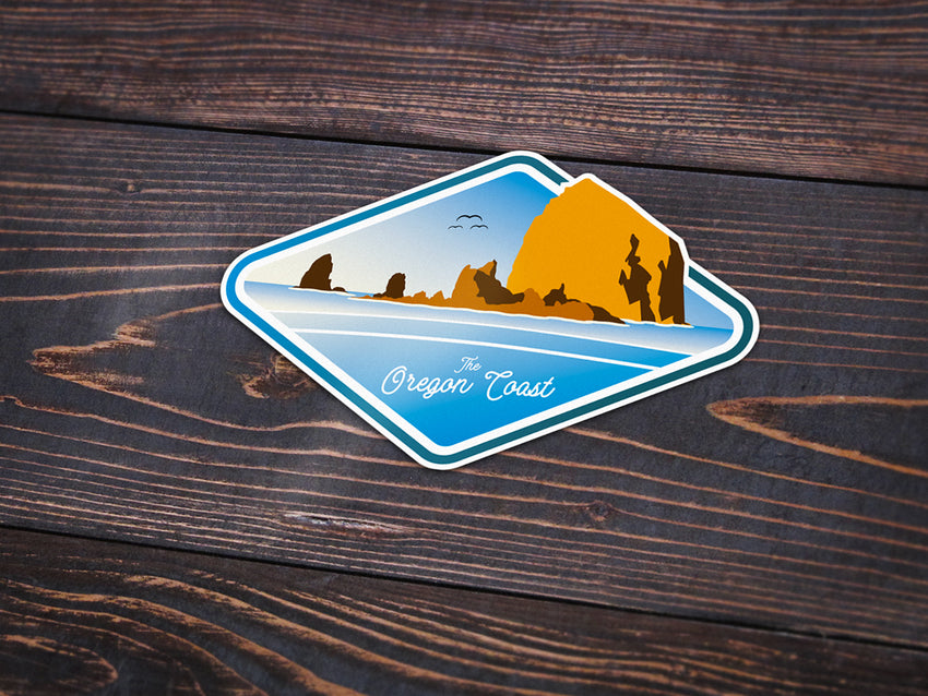 The Oregon Coast Sticker -Apparel in the Great Pacific Northwest