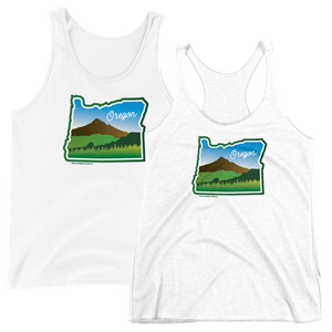 Beautiful Oregon Tank -Apparel in the Great Pacific Northwest