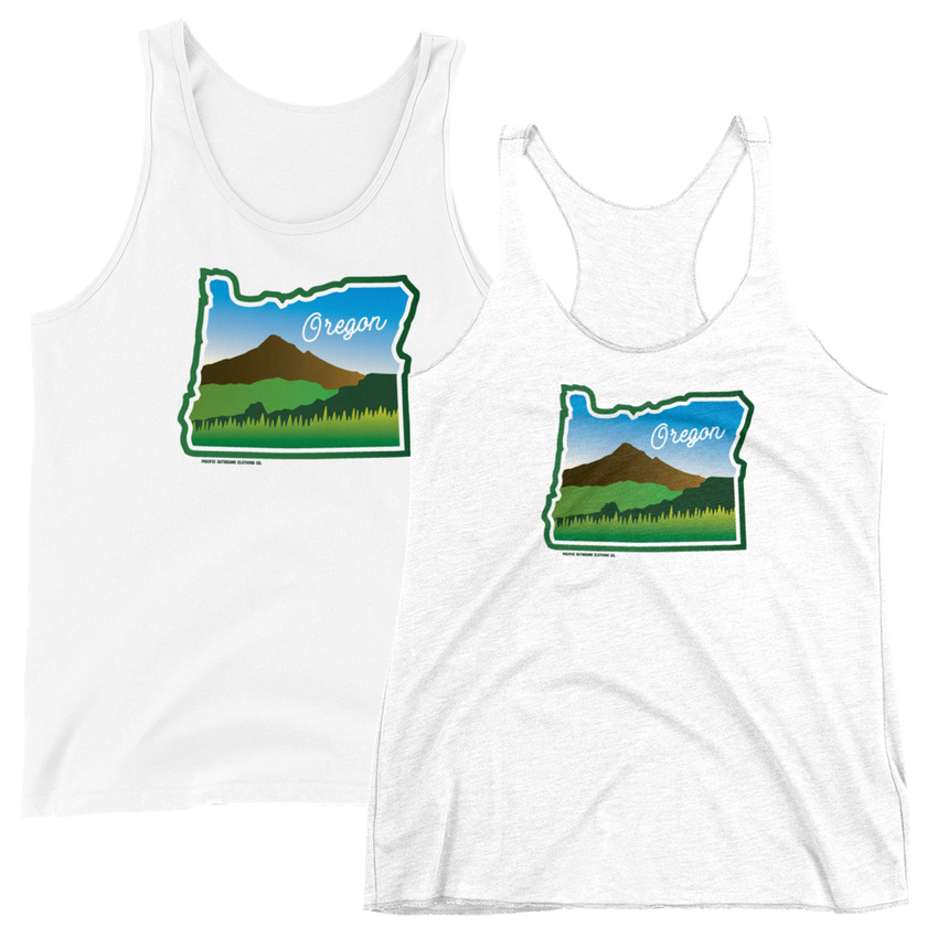 Beautiful Oregon Tank -Apparel in the Great Pacific Northwest