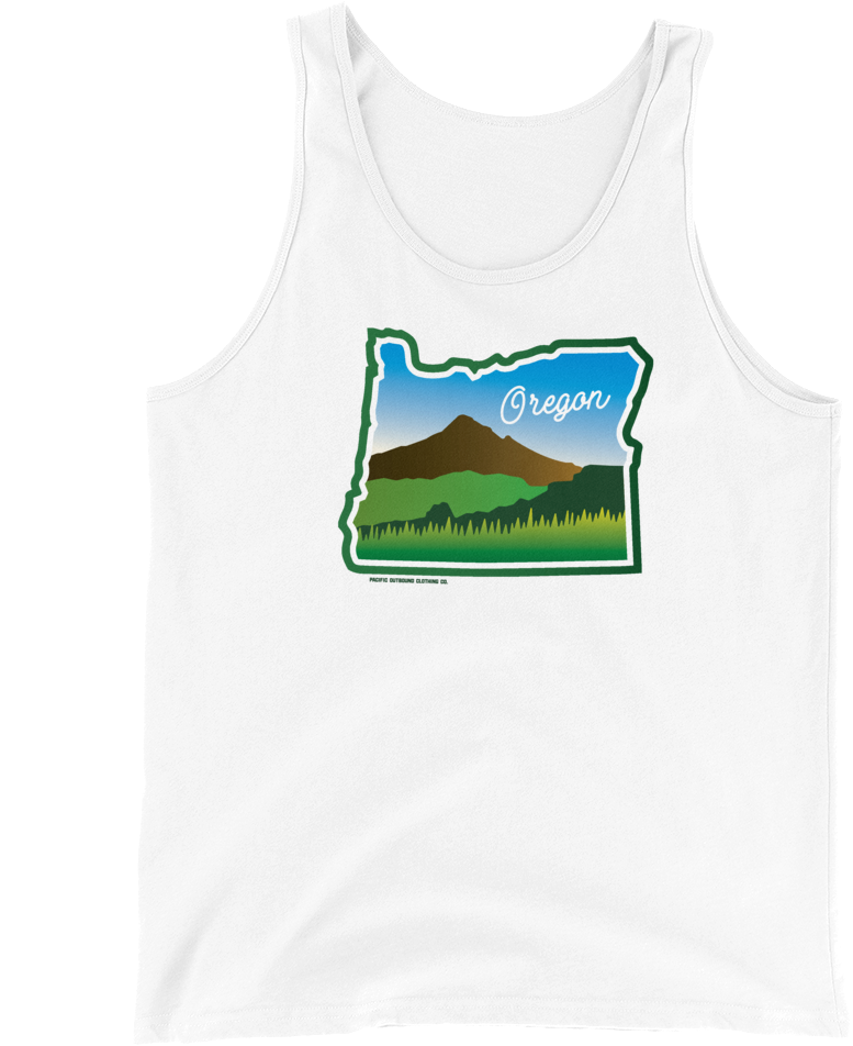 Beautiful Oregon Tank -Apparel in the Great Pacific Northwest