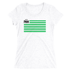 PNW Patriotism Womens Tee -Apparel in the Great Pacific Northwest