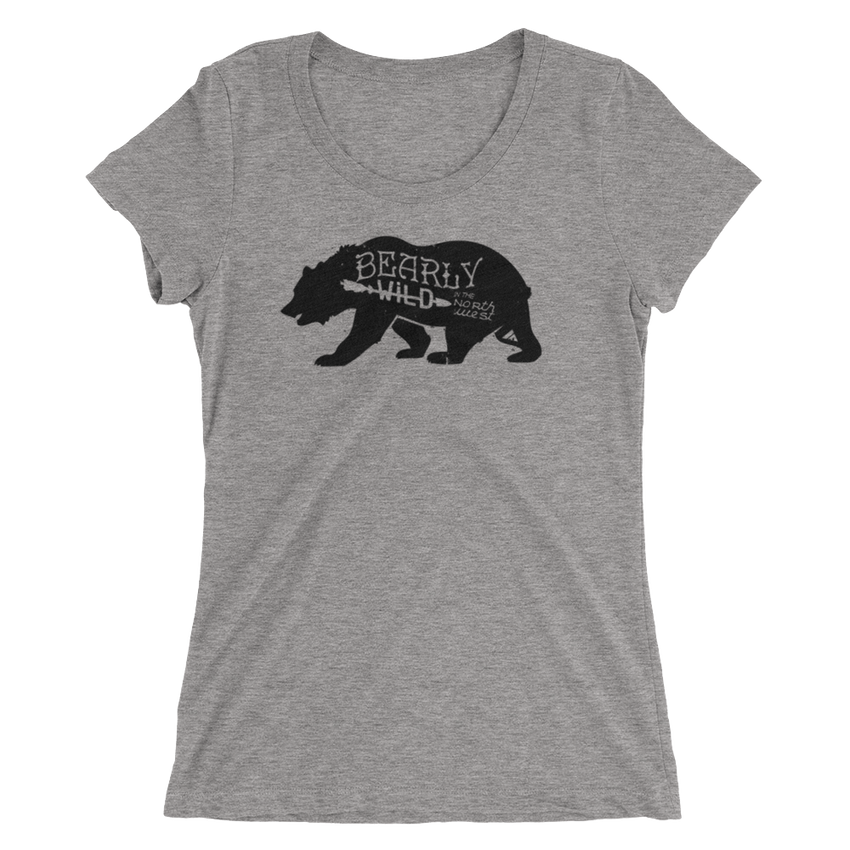 Bearly Wild Womens Tee -Apparel in the Great Pacific Northwest