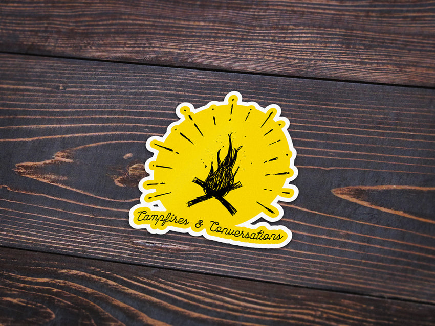 Campfires Vinyl Sticker -Apparel in the Great Pacific Northwest