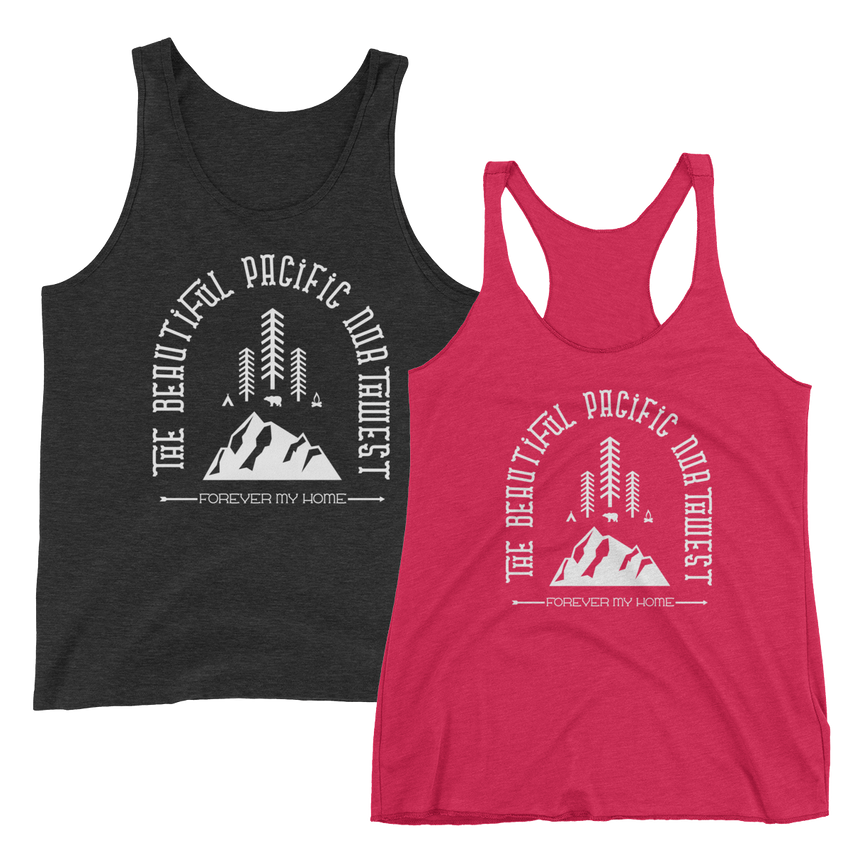 Forever My Home Tank -Apparel in the Great Pacific Northwest