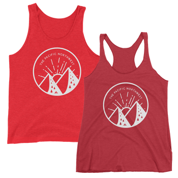 Handlettered Pacific Northwest Tank -Apparel in the Great Pacific Northwest