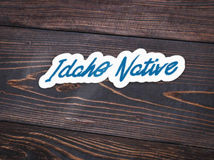 Idaho Native Vinyl Sticker -Apparel in the Great Pacific Northwest