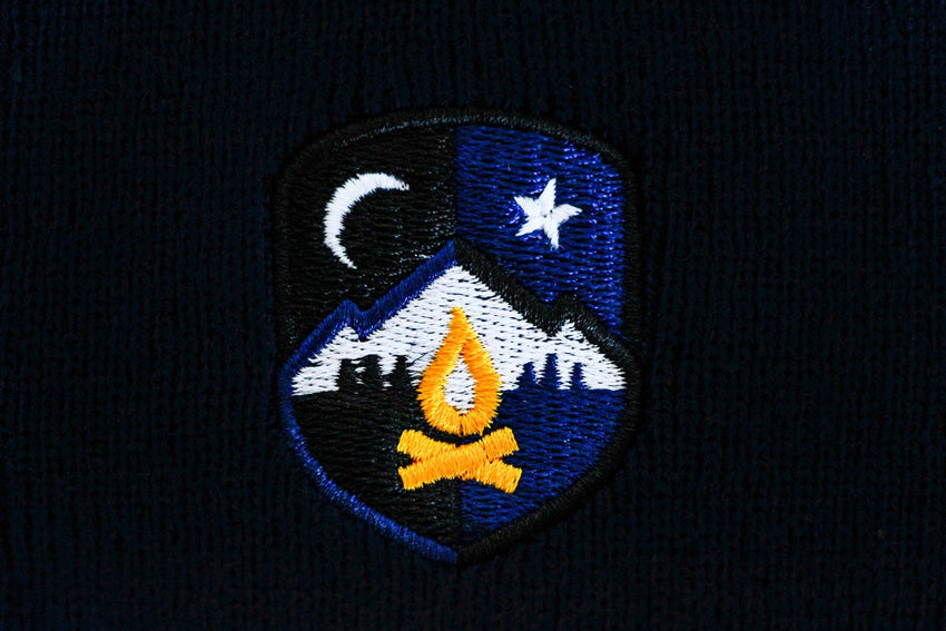 Midnight Campires Knit Beanie -Apparel in the Great Pacific Northwest