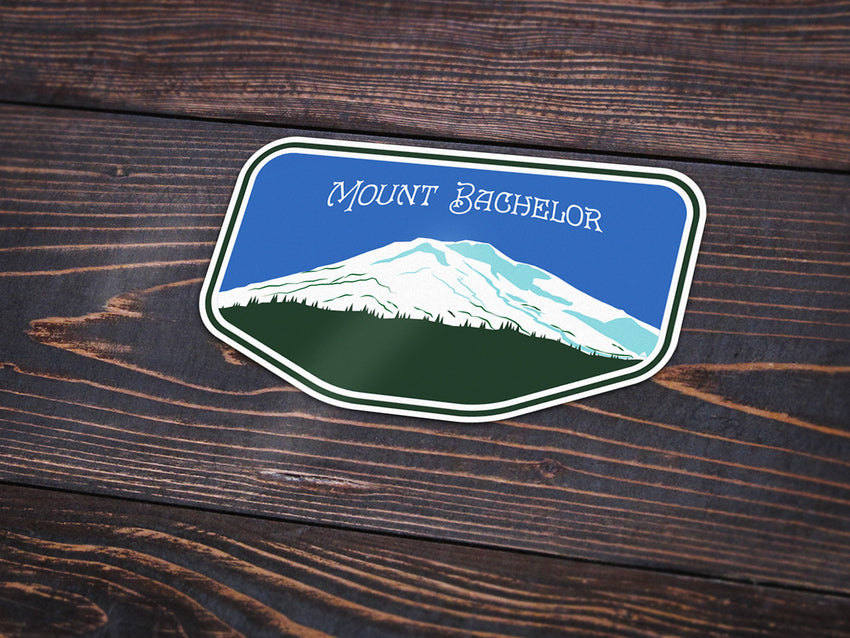 Mount Bachelor Vinyl Sticker -Apparel in the Great Pacific Northwest