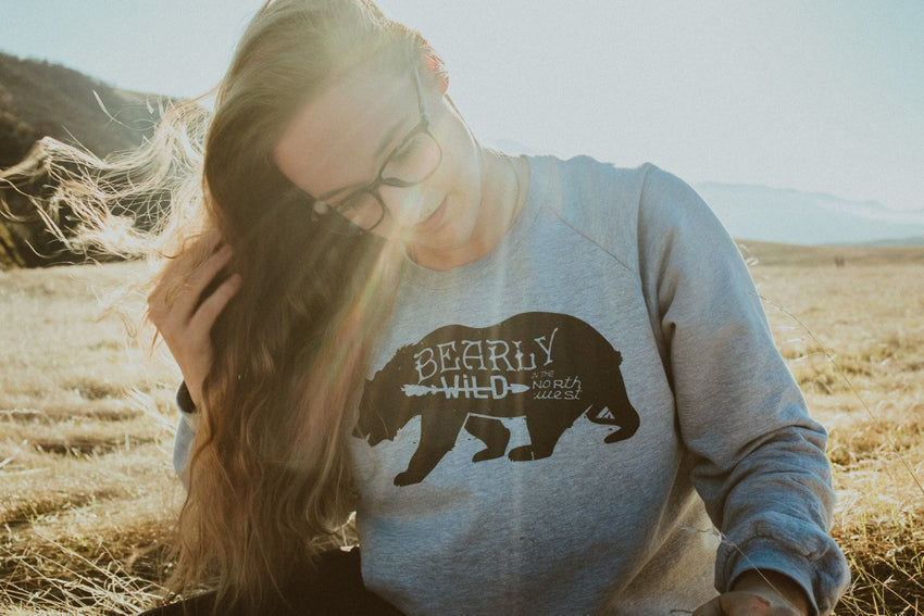 Bearly Wild Sweater -Apparel in the Great Pacific Northwest