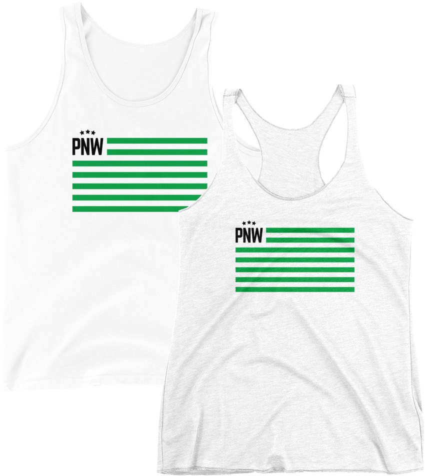 PNW Patriotism Tank -Apparel in the Great Pacific Northwest