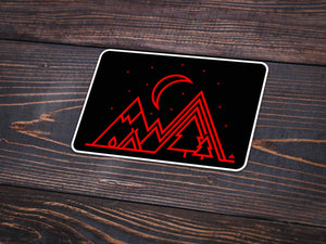 Under the Stars Vinyl Sticker -Apparel in the Great Pacific Northwest